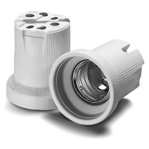 Houben Fassung E40 Porz,ws,LP-Sich.,M5 107780